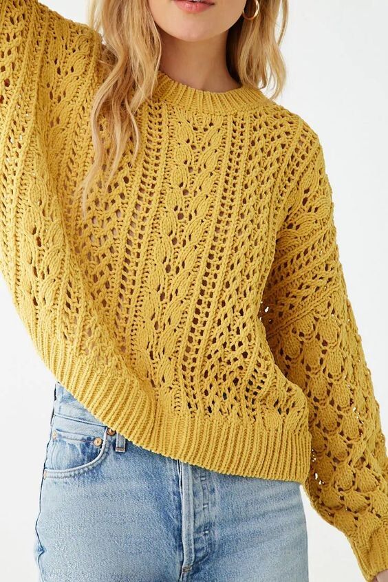 ажурный пуловер спицами схемы